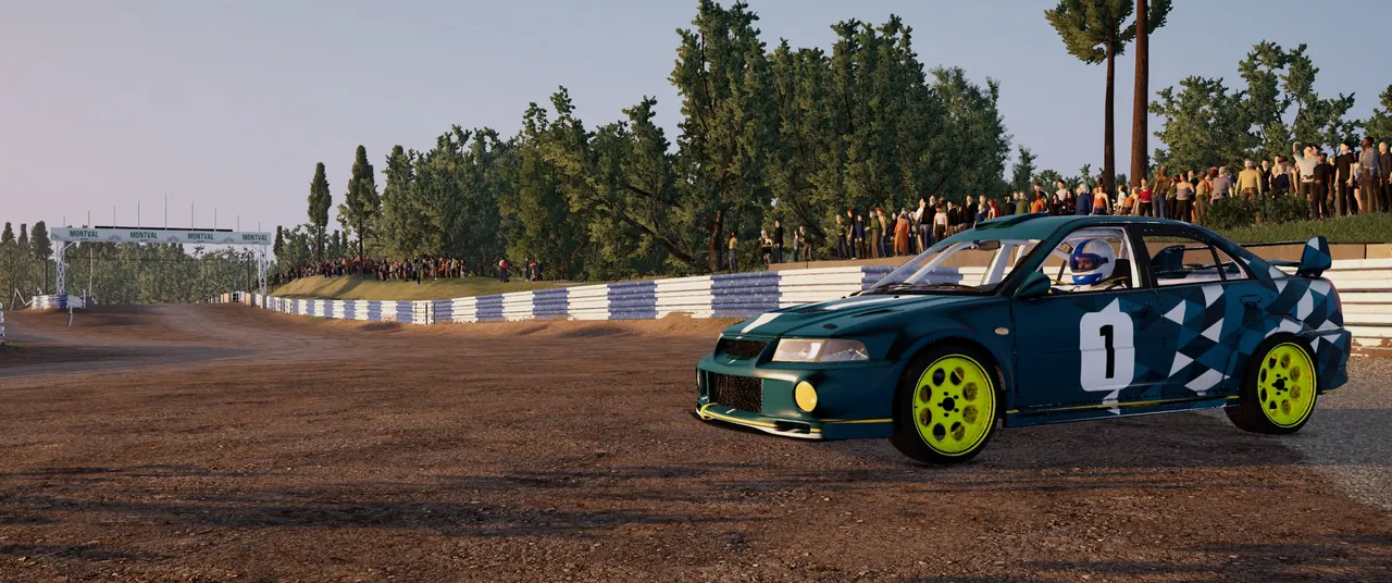 Rallycross Supercar on the Faleyras dirt section
